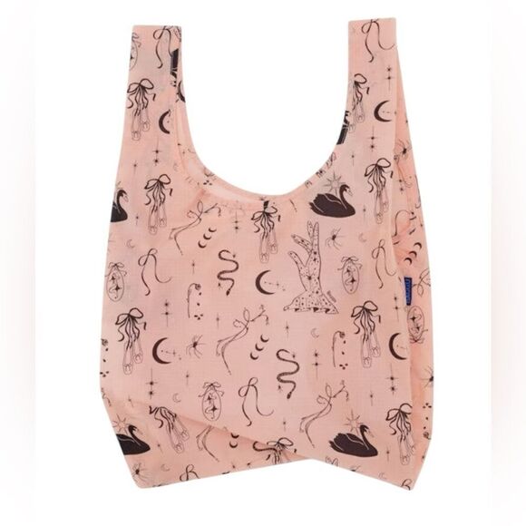 Baggu Standard Ballet Icons Print Recycled Ripstop Nylon Reusable Tote Bag - Picture 1 of 3